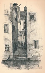En gade i Venedig, 1895