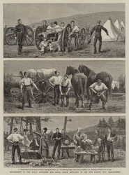 Lejr af Royal Artillery og Royal Horse Artillery i New Forest, Hay, Breconshire