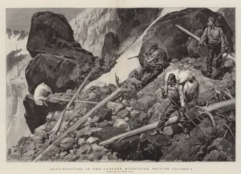 Gedeskydning i Cascade Mountains, British Columbia