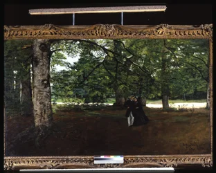 Promenade In The Woods (olie på lærred)