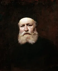 Portræt af den franske komponist Charles Gounod (olie på lærred