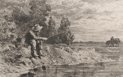 Fiskeri efter Roach, 1865.