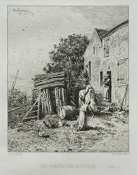 Rustikt hus.