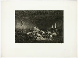 Den store fåreseng (vandret plade)