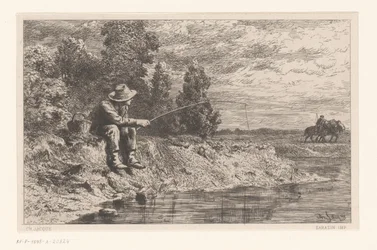 Fisker på vandet Peche au gardon