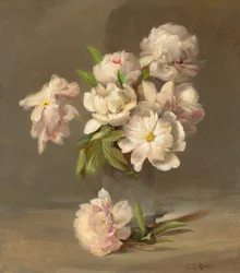 Pæoner i en vase, ca. 1885 (olie på lærred)
