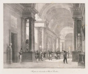 Ind i Berlin, begyndelsen af det 19. århundrede (litho)
