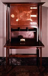 Skrivebord, ca. 1895 (egetræ)