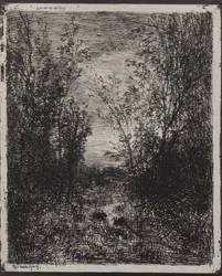 A Stream in a Glade, originalt aftryk 1862, trykt i 1921.