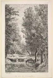 En bæk i Mondois-dalen, 1835-78.