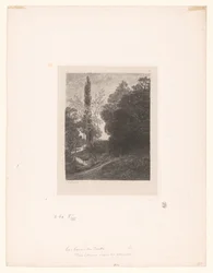 Landskab med bugtende flod Les bords du Cousin Serieætsninger af landskaber (serietitel) Eaux-fortes par Daubigny (serietitel)