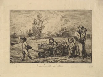 Flytter ind i båden, 1861.