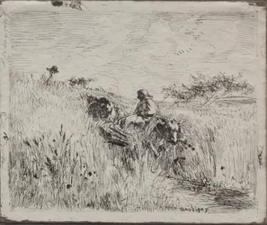 Path Through the Grain Field, originalt aftryk 1862, trykt i 1921.