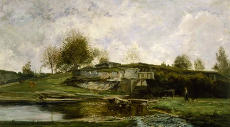 Sluse i Optevoz-dalen, 1854