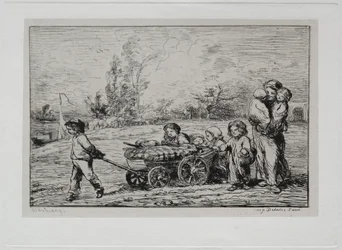 Bådturen: Flytning ind i Le Botin The Ships Furnishings or Moving to the Boat, 1861.