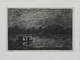 The Boat Trip: Night Voyage or Net Fishing anden version, 1861.