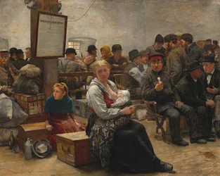 I det forjættede land, Slotshave, 1884.