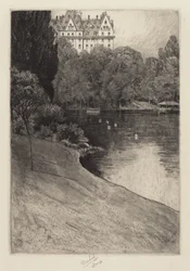 Bit af Central Park, sandsynligvis 1918.