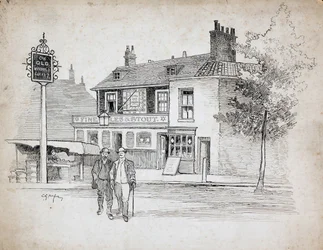 Old Windmill public house, 214-214 Chiswick High Road, Turnham Green, London, 1892-1933.