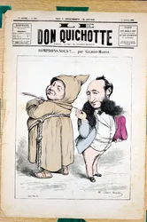 Cover af ""Le Don Quixote"", nummer 330, satirisk i farver