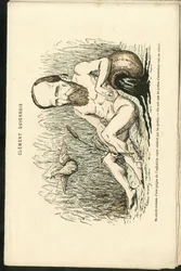 Illustration af Charles Gilbert-Martin (1839-1905) i "" Contemporary Grimaces""