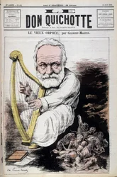 The Old Orpheus: tegneserie om Victor Hugo og Rusland - af Gilbert-Martin (Gilbert Martin), i "" Don Quixote af 23/06/1882
