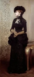The Parisian af Charles Giron (1850-1914) 1883 (maleri)