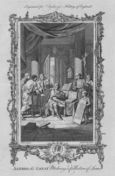 Alfred den Store laver en lovsamling, 1773.