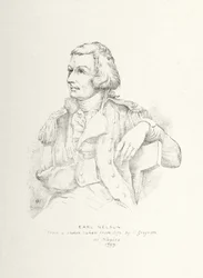 Horatio Nelson (1758-1805) (etching)