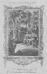 St. Augustine prædiker for kong Ethelbert og dronning Bertha, 1773.