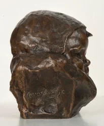 Baby med motorhjelm: The Artists Son (bronze)