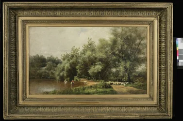 Fårevask på Long Island, 1874