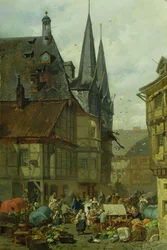 Markedspladsen i Wernigerode, 1861