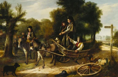 Uheld ved korsvejen, 1880
