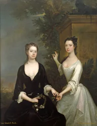 Lady Henrietta og Lady Elizabeth Finch, ca. 1732 (olie på lærred)