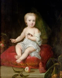 Portræt af Holles St. John (1710-38), yngste søn af Henry, 1. vicegraf St. John, som barn, ca. 1711