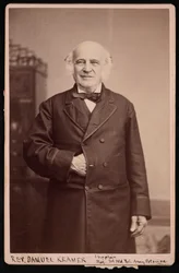 Portræt af pastor Samuel Kramer 1808-1891, før 1891.
