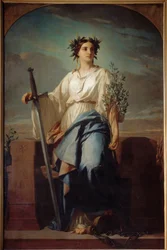 Allegoric Representation of the Republic Painting by Charles Landelledani