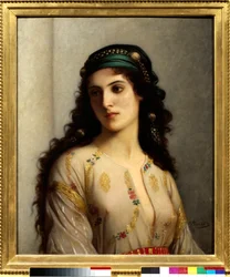 Jøde fra Tanger i Marokko. Maleri af Charles Landelle (1812-1908)