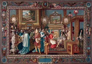 Ludvig XIVs audiens til den pavelige ambassadør Sigismondo Chigi, 29. juli 1664, 1903.