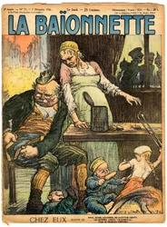 Cover af "" La Baionnette"", Satirical en Colours