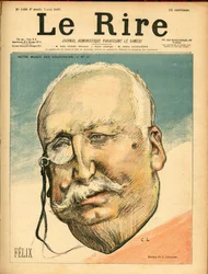Cover af "" Latteren"", Satirisk i farver