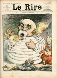 Cover af "" Latteren"", nummer 198, Satirisk i farver