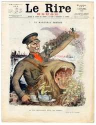 Cover af "" Den røde latter", Satirisk i farver