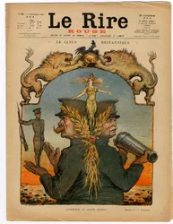 Cover af "" Den røde latter", Satirisk i farver