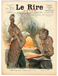 Cover af "" Den røde latter", nummer 37, Satirisk i farver