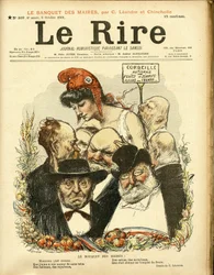 Illustration af Charles Leandre (1862-1934) til forsiden af Le Rire