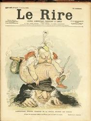 Illustration af Charles Leandre (1862-1934) til forsiden af Le Rire