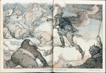 Illustration af Charles Leandre (1862-1934) i "" Fantasio""