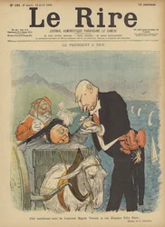 Præsident Felix Faure og dronning Victoria, Illustration til Le Rire